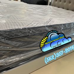 Queen Orthopedic Mattress And Boxspring 