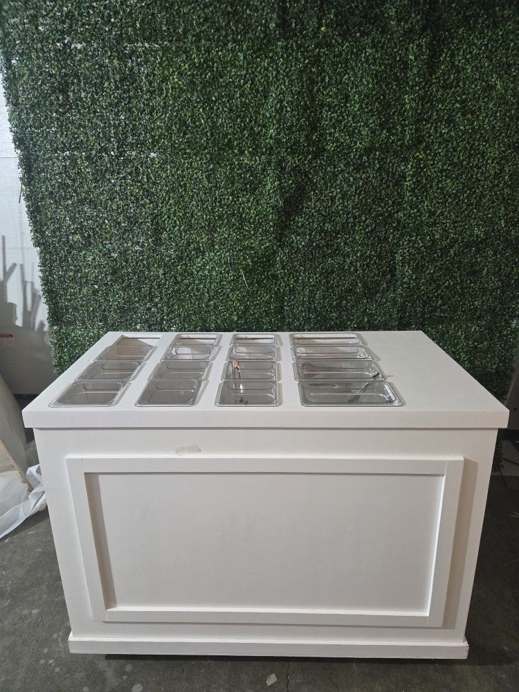 Carrito Para Postres Y Letras De Luces