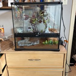 Reptile Enclosure with everything included 18x18x18