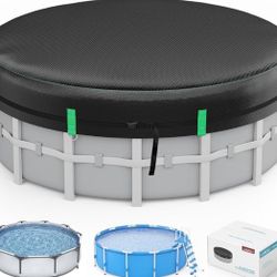 LXKCKJ 18 Ft Round Pool Cover 