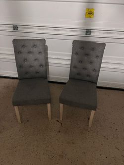 Parsons-style dining chairs