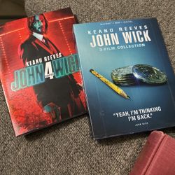 John Wick 1-3 DVD & Blue Ray + John Wick 4 New