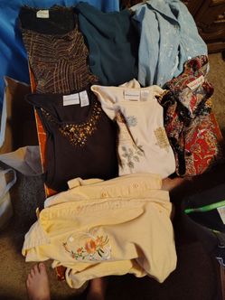 22 Blouses - silk, sequin & Alfred Dunner