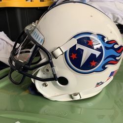 (RESTORED) SCHUTT TENNESSEE TITANS FOOTBALL HELMET 