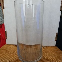 Vintage Glass Vase 12 in
