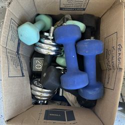 Assorted Dumbbells & Free Weights – 5lb, 10lb, 20lb & More – $1/lb