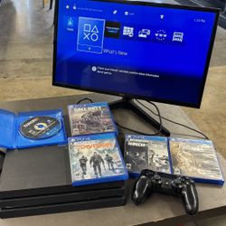 Sony PS4 PRO 1 Tb W 5 Games TV NOT INCLUDED  No Trades Pick Up In Tacoma FIRM PRICE