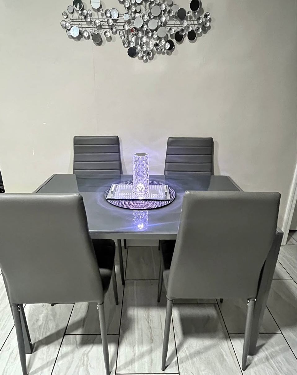 Gray Dining Table