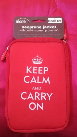 Kindle Fire neoprene case- Keep Calm