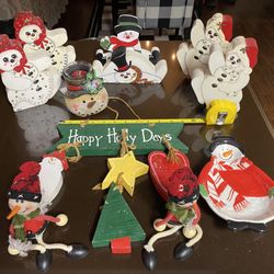 SNOWMEN CHRISTMAS DECOR BUNDLE 