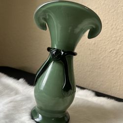 Hand Blown Glass Vase 