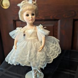 Joyous Ballerina with doll stand