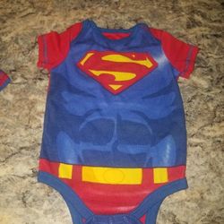 Infant Superman Costume Size 6-9 Mos