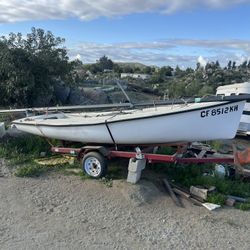 Sail Boat With New Trailer 