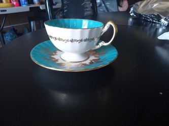 Aynsley Tea Cup And Saucer 1969 Vintage