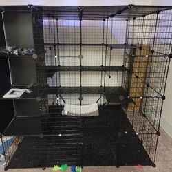 Cat Cage Enclosure w/Storage Cube (Indoor/Outdoor Use) Xq