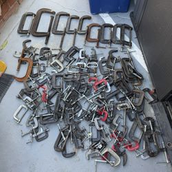 Lot Of 145 Heavy Duty C Clamps Pittsburgh Central Force All Sizes 10” 8” 4” 3” 2”