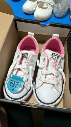 Converse All Star Toddler Sneakers White Pink