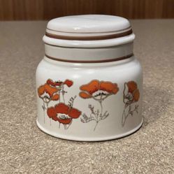 Vintage Royal Doulton Fieldflower Stoneware Ceramic Canister