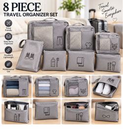 8 Piece Travel Organizer Set, original price $38