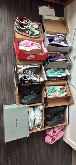 Mixed Sneaker Lot – Nike, Converse, Vans & More