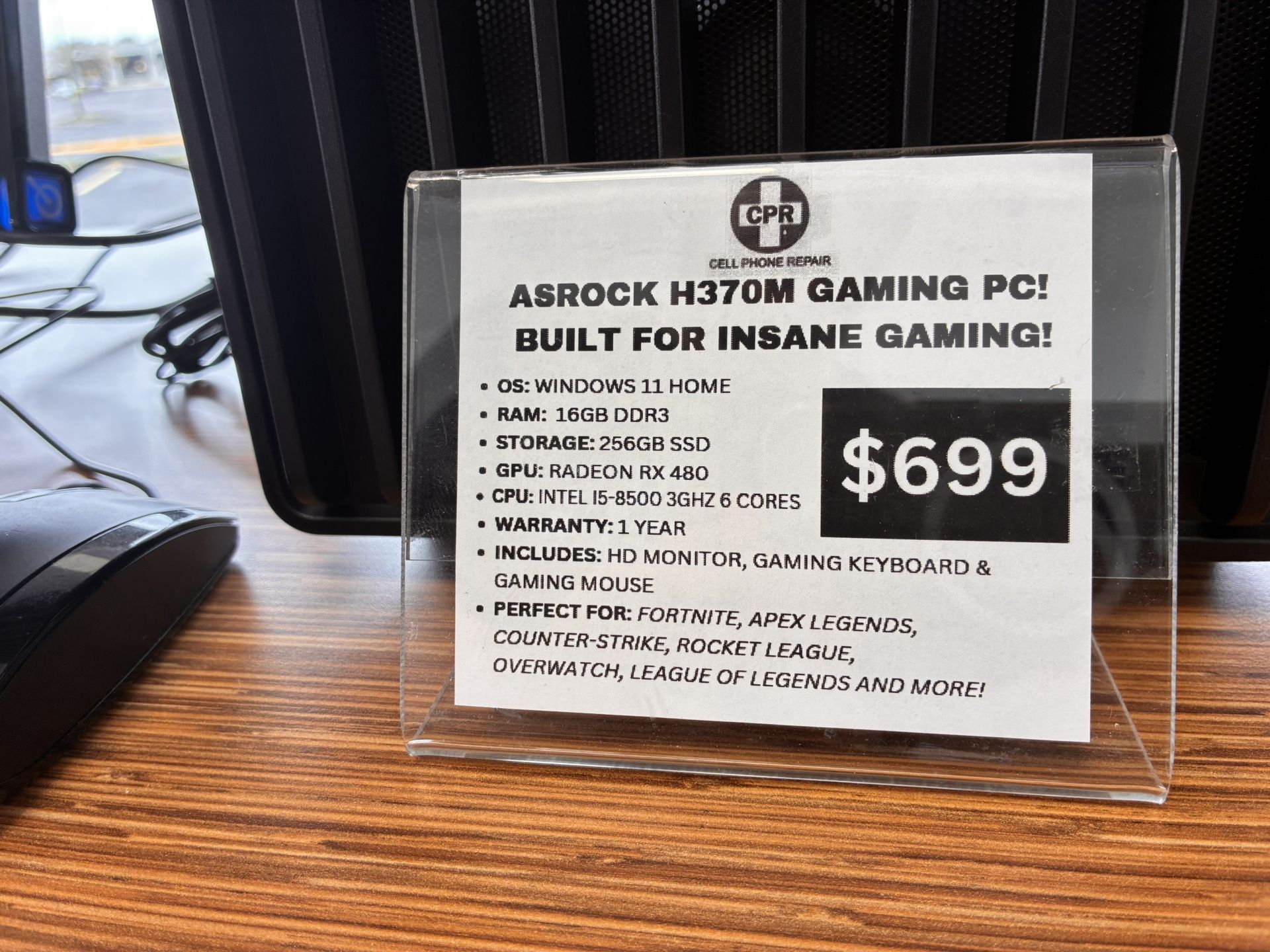 $80 Down 🔥 ASRock H370M Gaming PC – $699