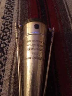Rare Hand Hammered 1927 Golf Trophy 