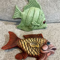 Vintage Fish Art Home Decor 9”