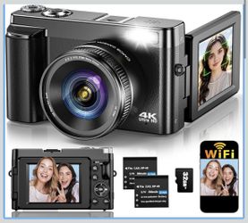 4K Digital Camera for Photography Autofocus