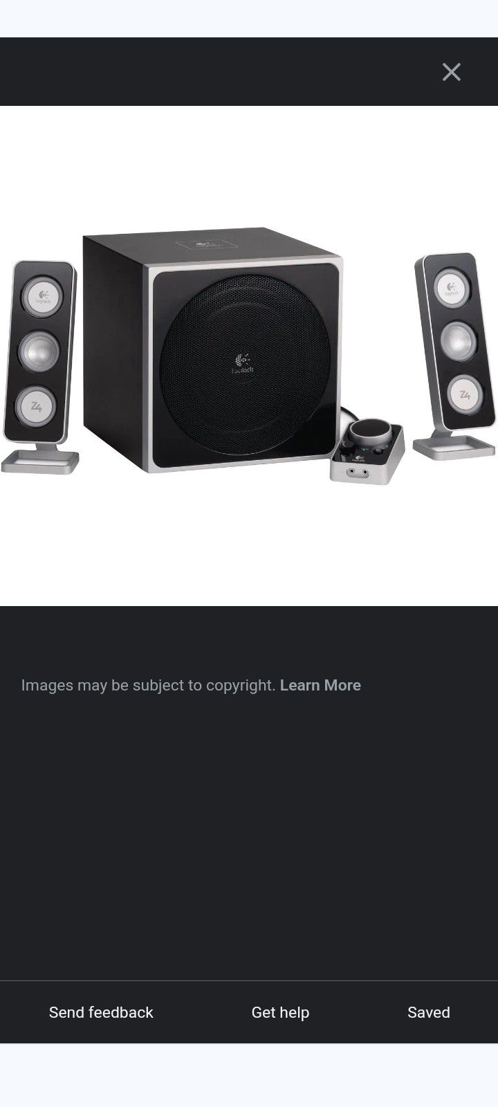 Logitech Z4 Woofer and Satellite Speakers