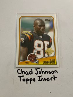 Chad Johnson Cincinnati Bengals All-Pro WR Topps Short Print Insert Card.