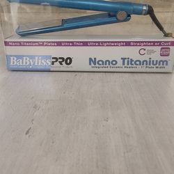 BaByliss PRO #BABNT3072TN Nano Titanium 1" Ultra-Thin Straightener Iron