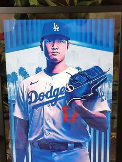 Born And Raised Bobble Los Angeles LA Supreme Shohei Ohtani  Glass Jordan 15x21 Floating Frame