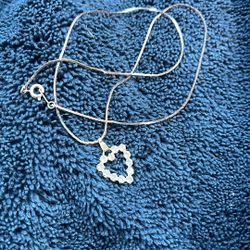 Rose gold Over Silver Necklace 