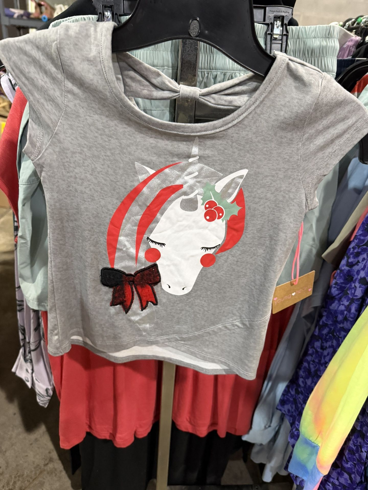 NWT girls size 6 young hearts FUN Christmas holiday shirt P/U Jamison, PA