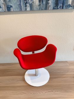 Red Swivel Fabric Chair - New in Box