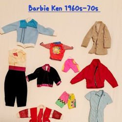 1960s-1970's Mattel Ken Doll Clothes Lot 