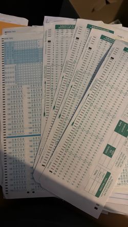 Scrantron sheets for school testing free