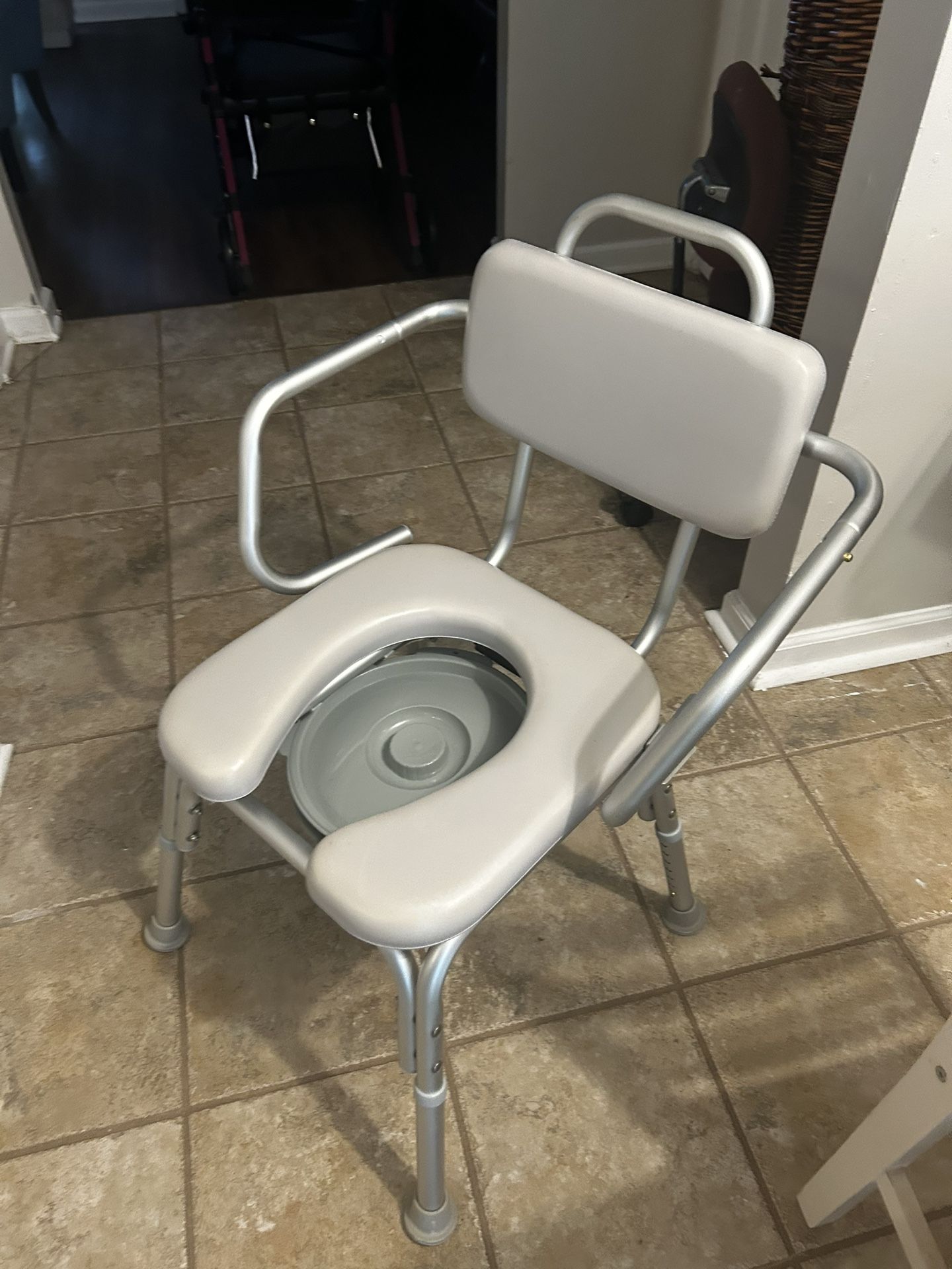 Home craft Padded Drop Arm 2 In 1 Commode With Flip Back Armrests