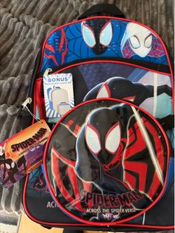Spider-Man backpack with lunch bag