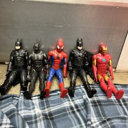  Toys Batman Spider-Man Iron Man