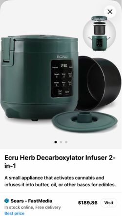 Ecru Herb Decarboxylator Infuser 2-in-1