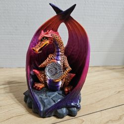 Dragon & Crystal Sculture Figure Statue Collection Colorful Magic Fantasy Mythical