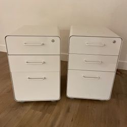 Two Filing Cabinets/Nightstands