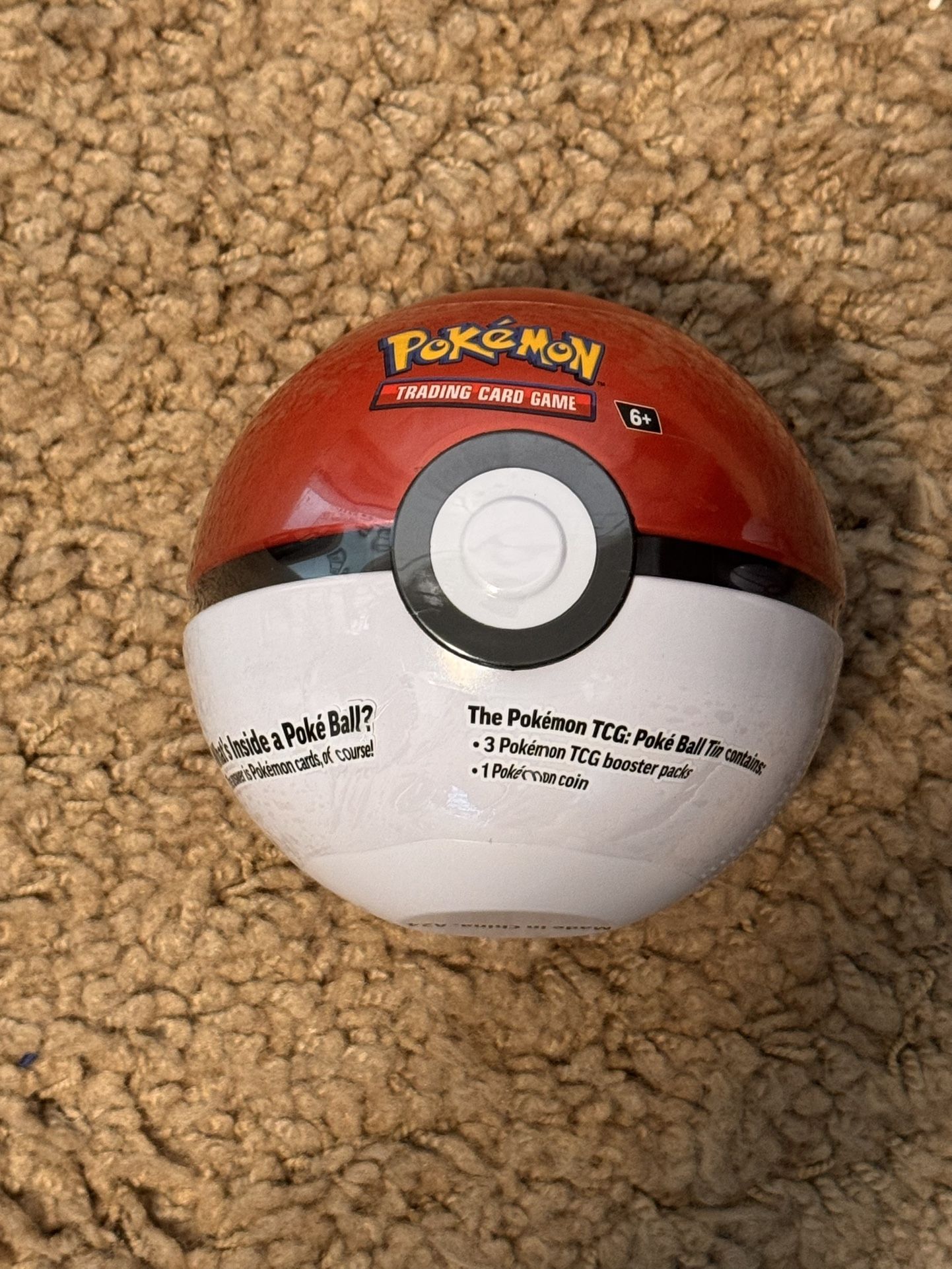 Pokemon Poke Ball Sealed Tin!! Includes: 3 Pokemon TCG Booster Packs 1 Pokemon Coin Brands New Sealed!