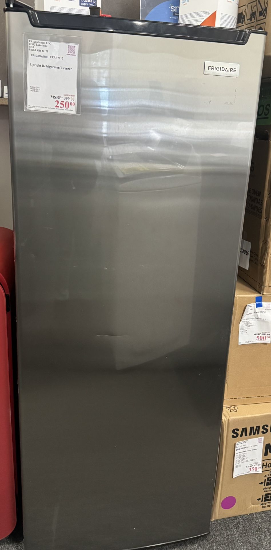 Frigidaire Upright Refrigerator/Freezer