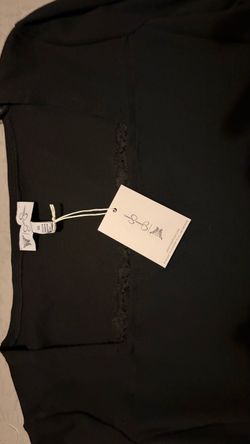 black long-sleeved blouse