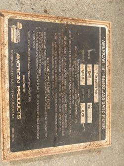 Free sand pool filter