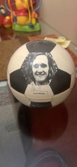 Allan Simonsen Autographed Soccer Ball