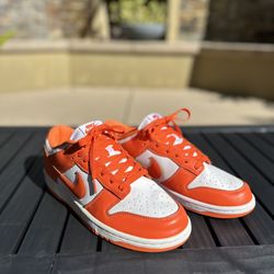 Nike Dunks Orange And White Mens US Size 9
